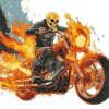 Ghost Rider Cartoon Diamond Painting