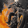 Ghost Rider Motorcycle Movies Diamond Painting