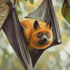 Giant Flying Fox Bat Diamond Painting