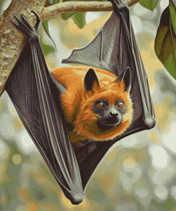 Giant Flying Fox Bat Diamond Painting