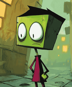 Gir Invader Zim Cartoons Diamond Painting