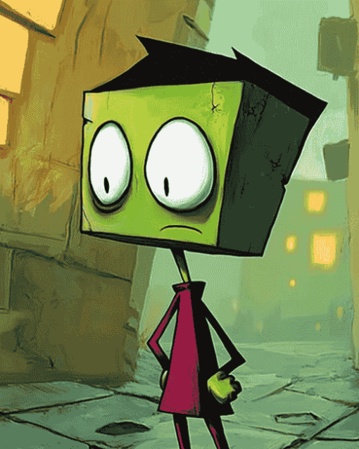 Gir Invader Zim Cartoons Diamond Painting