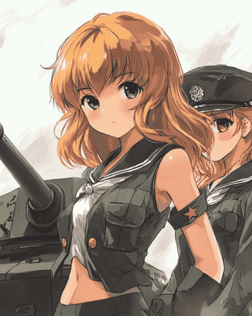 Girls Und Panzer Anime Diamond Painting