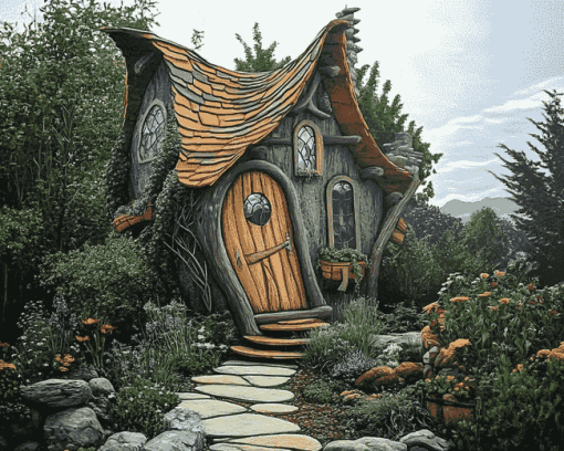 Gnome Cabin Retreat Diamond Painting