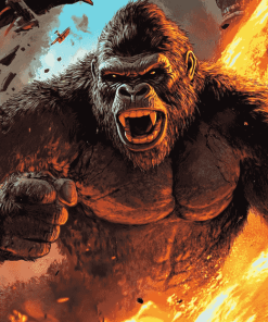 Godzilla vs King Kong Animation Diamond Painting