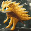 Gold Tenrec Sonic Diamond Painting