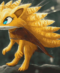 Gold Tenrec Sonic Diamond Painting