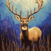 Golden Deer Fantasy Diamond Painting