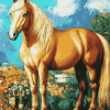 Golden Mare Diamond Painting