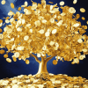 Golden Money Tree Art Diamond Painting