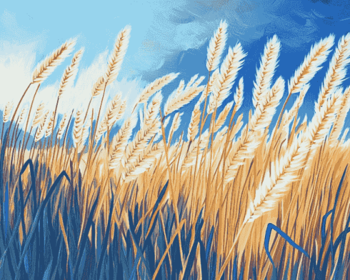 Golden Wheat Fields Diamond Painting