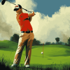 Golf Guy Animation Diamond Painting