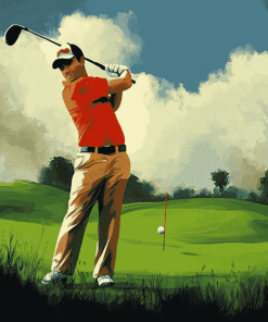 Golf Guy Animation Diamond Painting