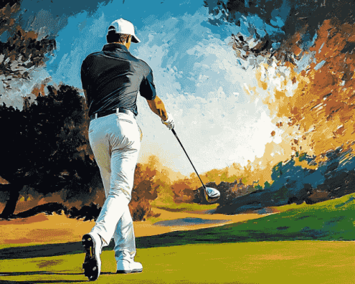 Golf Man Diamond Painting