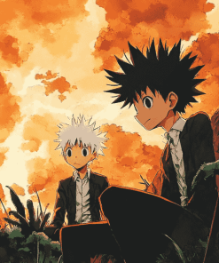 Gon and Kilauea Anime Diamond Painting