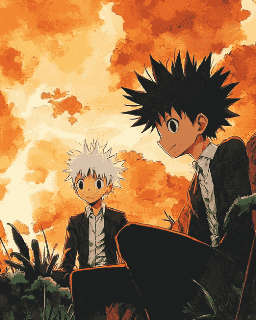 Gon and Kilauea Anime Diamond Painting