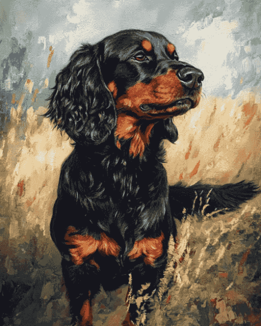 Gordon Setter Puppies Diamond Painting