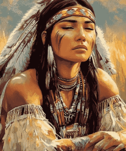 Gorgeous Native American Woman Diamond Painting