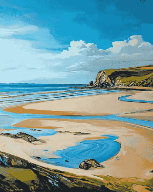 Gower Beaches Diamond Painting