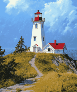 Grand Manan Lighthouse Landscape Diamond Painting