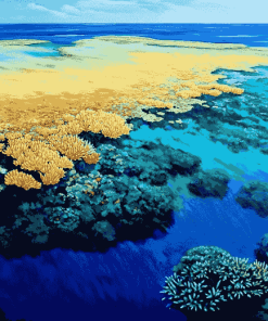 Great Barrier Reef Seascape Diamond Painting