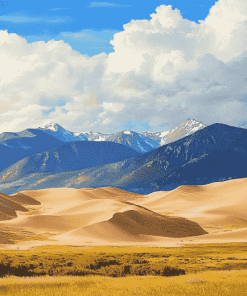 Great Sand Dunes Mountain Diamond Painting