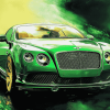 Green Bentley Luxury Diamond Painting