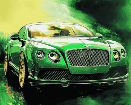 Green Bentley Luxury Diamond Painting