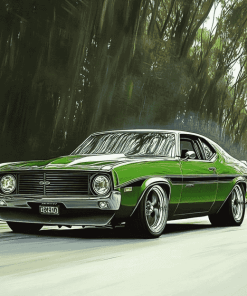 Green Holden Monaro Engines Diamond Painting