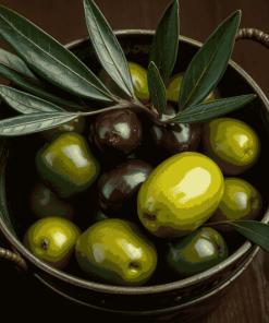 Green Olive Food Bucket Diamond Painting