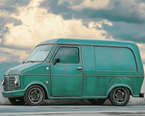 Green Van Adventure Diamond Painting