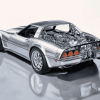 Grey Corvette C4 Sports Car Diamond Painting