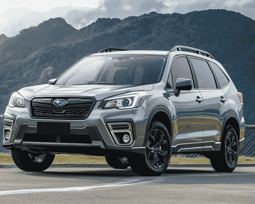 Grey Subaru Forester Engines Diamond Painting