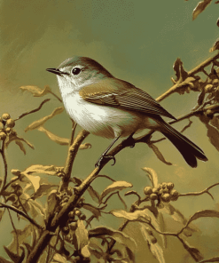 Grey Warbler Birds Diamond Painting