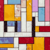 Grid Mondrian Abstract Diamond Painting