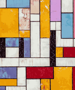 Grid Mondrian Abstract Diamond Painting