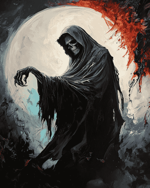 Grim Reaper Scary Diamond Painting