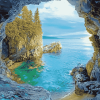 Grotto Seawater Landscapes Diamond Painting