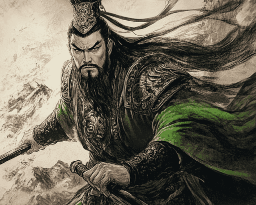 Guan Yu Animated Warriors Diamond Painting