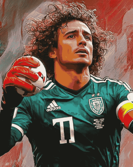 Guillermo Ochoa Legendary Footballer Diamond Painting