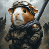 Guinea Pig Soldier Diamond Painting