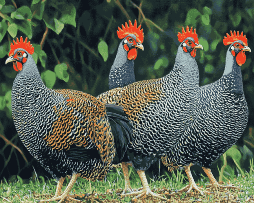 Guineafowl Birds Diamond Painting