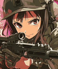 Gun Gale Online Anime Characters Diamond Painting