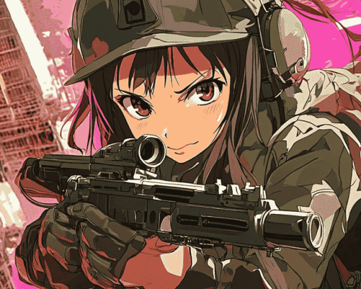 Gun Gale Online Anime Characters Diamond Painting