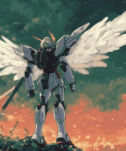 Gundam Wing Anime Robots Diamond Painting