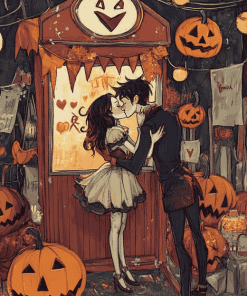 Halloween Kissing Booth Diamond Painting