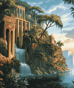 Hanging Gardens Landscape Diamond Painting