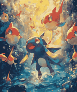 Happy Lanturn Pokemon Diamond Painting