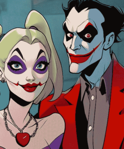 Harley Quinn and Joker Animated Diamond Painting