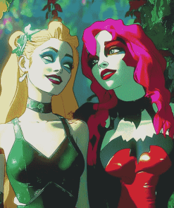 Harley Quinn and Poison Ivy Animated Diamond Painting